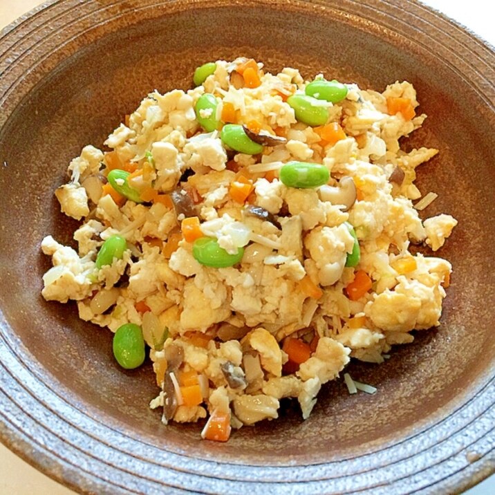 ダイエットにも☆ヘルシー♪白だしで簡単！！煎り豆腐